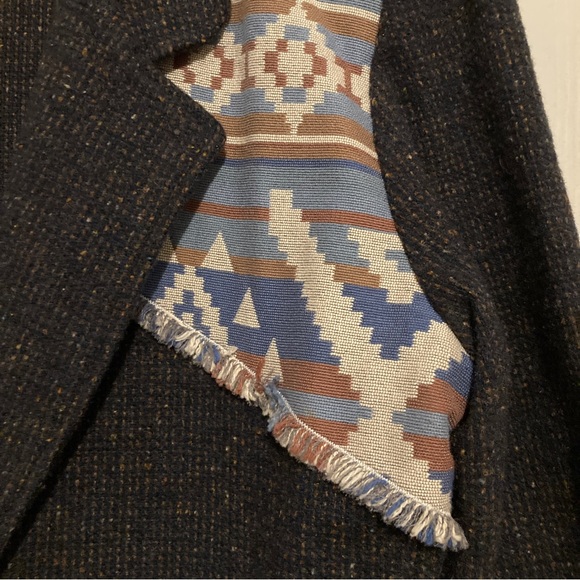 NWT Quirky Kitschy Vintage Patchwork Wool Blazer - Picture 8 of 13